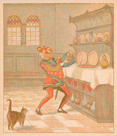 The Knave of Hearts, On ukradl ty koláče 1880. od Randolph Caldecott