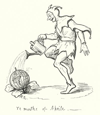 Měsíc duben (rytina) od Randolph Caldecott