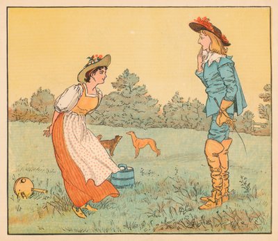 Pak si tě nemůžu vzít, má krásná služko!, c1882. od Randolph Caldecott