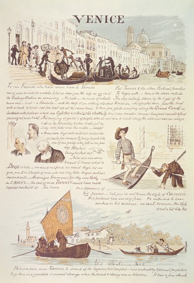 Benátky, s kreslenými náčrty od Randolph Caldecott