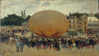 Ballonentführung, ca. 1880 von Raoul-Joseph Arus