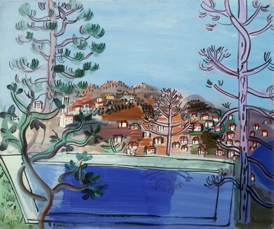 Bazén v Golfe Juan; Le Reservoir a Golfe Juan od Raoul Dufy