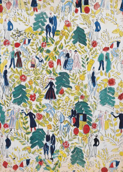 Procházka v lese (La Promenade au Bois), cca 1919 (kvaš na papíře) od Raoul Dufy