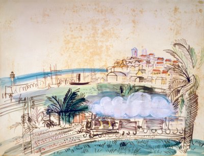 Antibes, železnice od Raoul Dufy