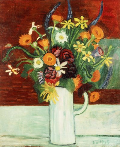 Kytice květin ve váze; Bouquet de Fleurs dans un Vase od Raoul Dufy