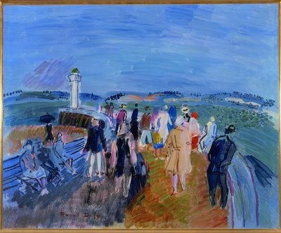 Molo v Honfleuru od Raoul Dufy