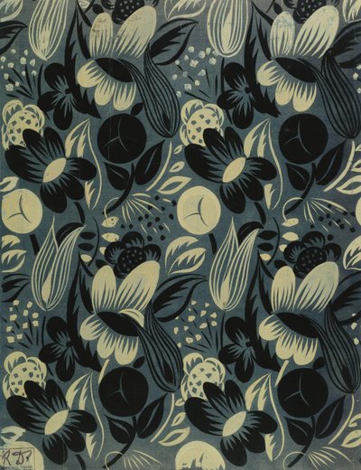 Květiny na modrém pozadí; Fleurs sur Fond Bleu od Raoul Dufy