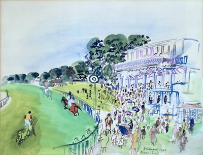 Goodwood, tribuna před závodištěm od Raoul Dufy