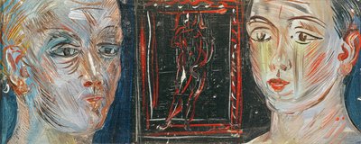 Hlavy dvou žen (olej na plátně) od Raoul Dufy