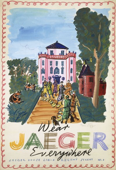 Lov; La Chasse, asi 1936 (kvaš na papíře) od Raoul Dufy