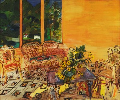 Interiér, Vernet les Bains; Interieur, Vernet les Bains od Raoul Dufy