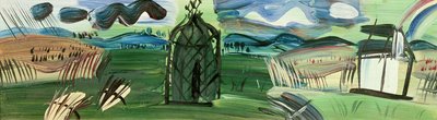 Kiosek a duha (olej na plátně) od Raoul Dufy