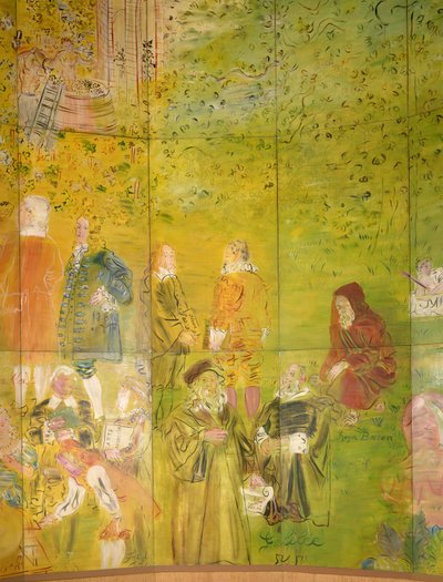 La Fee Electricite, detail pravé strany od Raoul Dufy