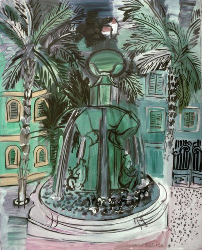 La Fontaine v Hyères od Raoul Dufy