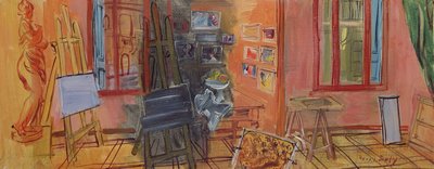 La Frileuse, Studio in Perpignan od Raoul Dufy
