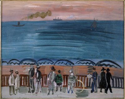 "Pláž v Sainte-Adresse od Raoul Dufy