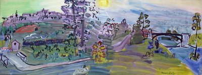 Krajina v Langres, asi 1933 (olej na plátně) od Raoul Dufy