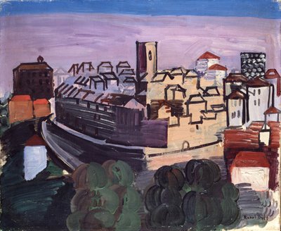 Krajina u Vence od Raoul Dufy