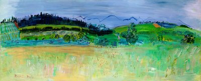 Krajina Východních Pyrenejí z Route du Boulou od Raoul Dufy
