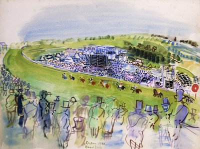 Le Jour du Derby (Epsom, Royal Enclosure) od Raoul Dufy