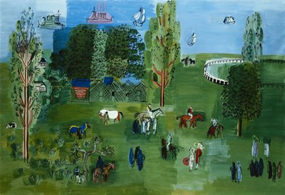 Le Paddock, asi 1926 (olej na plátně) od Raoul Dufy