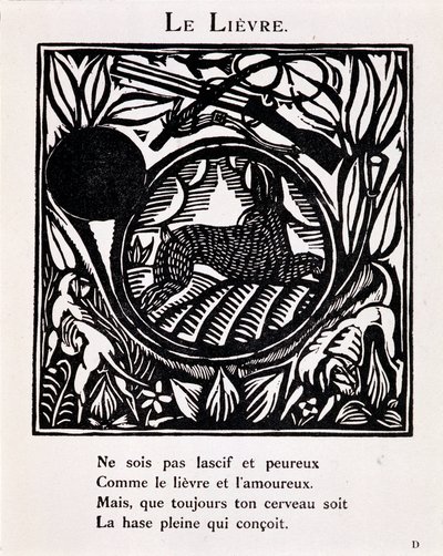 Zajíc - in "Le Bestiaire ou cortège d