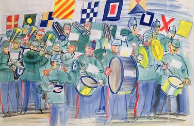 Hudba na celnici v Le Havru od Raoul Dufy