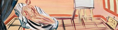 Akt s malířským stolem (olej na plátně) od Raoul Dufy