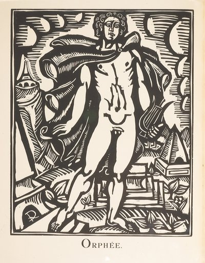 Orfeus, ilustrace z knihy "Le Bestiaire ou Cortège d