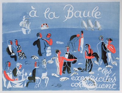 Plakát propagující přímořské letovisko La Baule od Raoul Dufy
