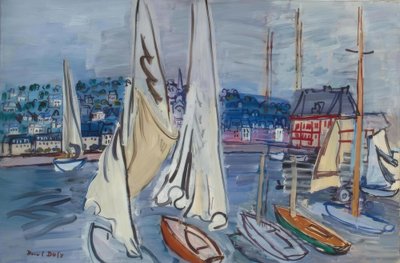 Segelboote v Deauville od Raoul Dufy
