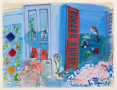 Umělcův ateliér (akvarel) od Raoul Dufy
