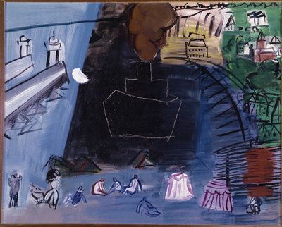 Černý náklad (olej na plátně, 20. století) od Raoul Dufy