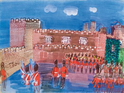 Střídání stráží v paláci svatého Jakuba od Raoul Dufy