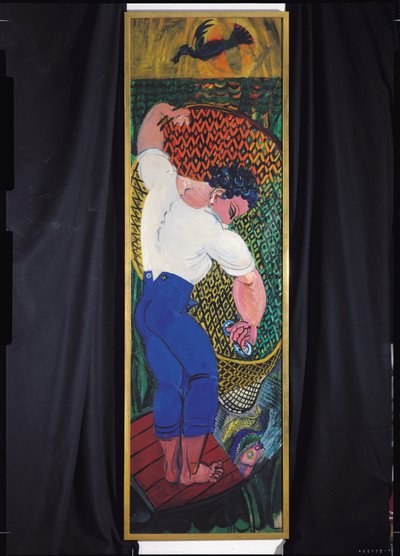 Rybář se sítí (olej na plátně) od Raoul Dufy