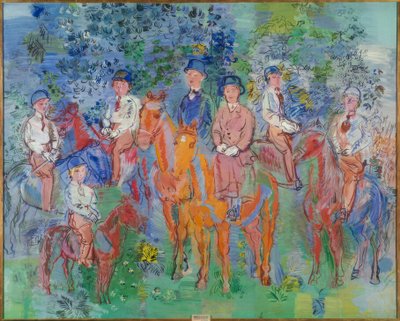 Jezdci v lese od Raoul Dufy