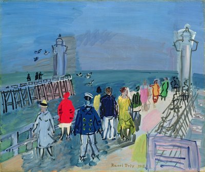 Molo v Trouville od Raoul Dufy