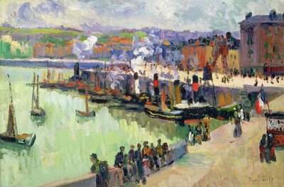 Přístav (olej na papíře) od Raoul Dufy