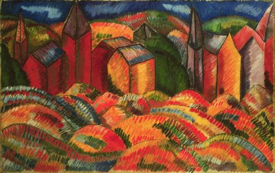 Červené domy v Sainte-Adresse od Raoul Dufy