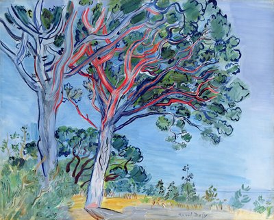 Červená borovice od Raoul Dufy