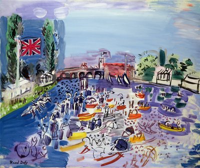 Regata v Henley, cca 1930 od Raoul Dufy