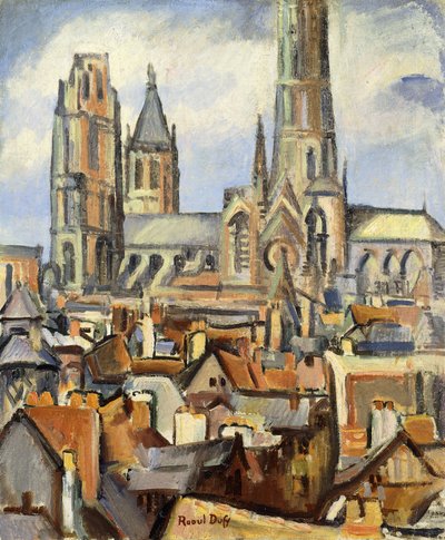 Rouenské střechy (Les Toits de Rouen), asi 1902-03 (olej na plátně) od Raoul Dufy