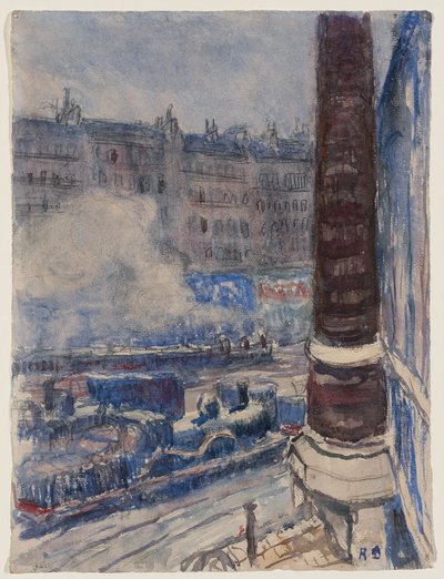 Nádraží Saint-Lazare, asi 1903 (akvarel a tužka na papíře) od Raoul Dufy
