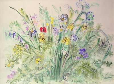 Divoké květiny (akvarel na papíře) od Raoul Dufy