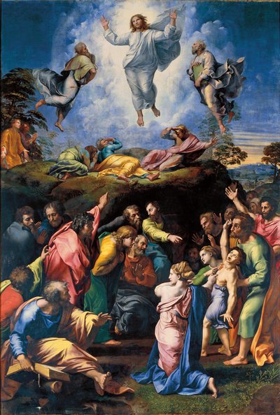 The Transfiguration, c.1519-20 (olej na panelu) od Raphael