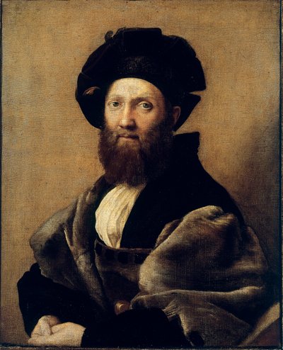 Portrét Baldassare Castiglione (Olej na plátně od Raphael