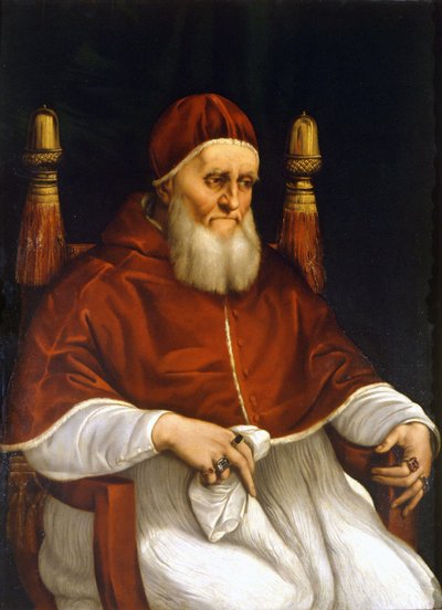 Portrét papeže Julia II. (1503-1513). Obraz od Raphaela (Raffaello Sanzio). Florencie, muzeum Uffizi. od Raphael
