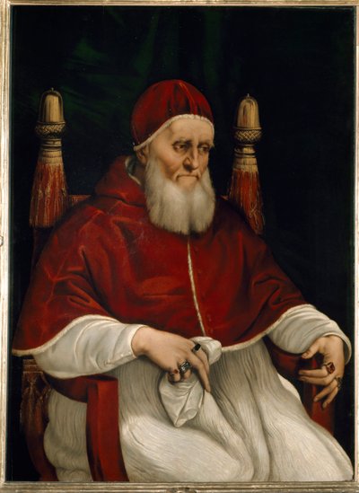 Portrét papeže Julia II od Raphael