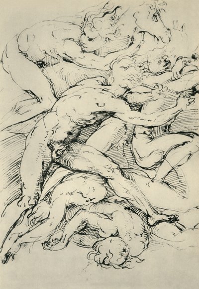 Bitevní scéna, začátek 16. století, 1943. od Raffaello Sanzio Raphael