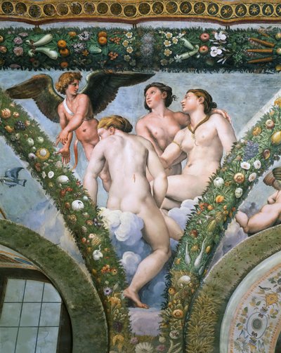 Amor a tři grácie, 1517-1518. od Raphael